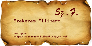 Szekeres Filibert névjegykártya
